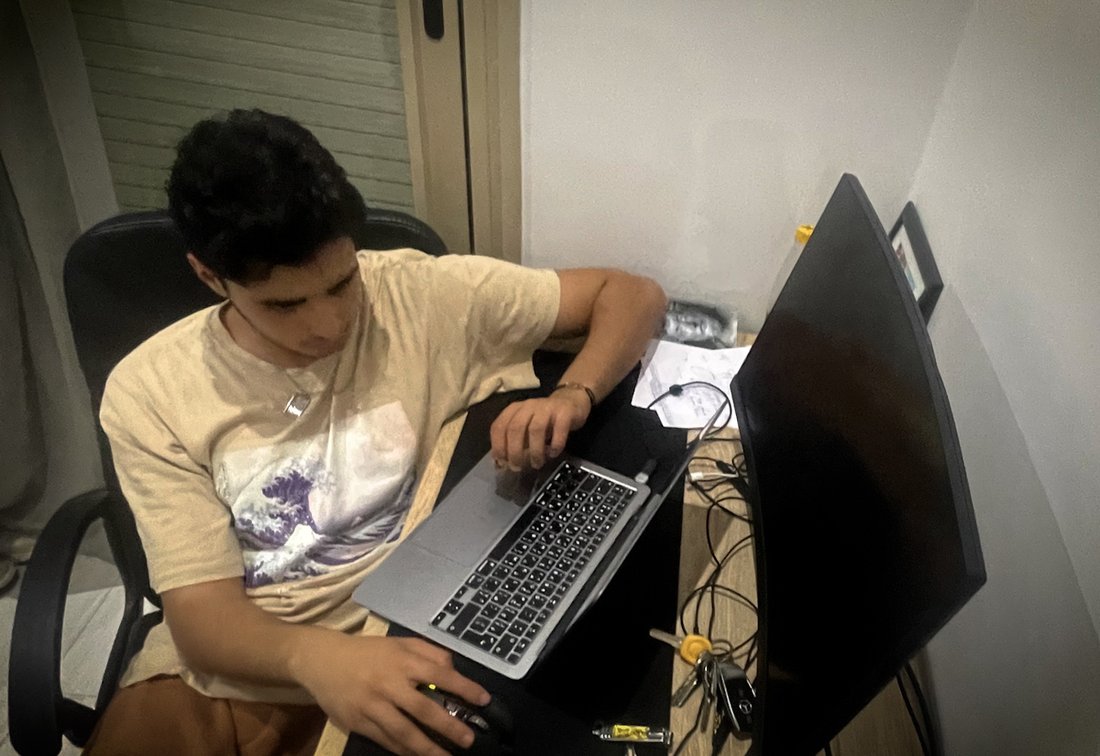 Yasser au montage